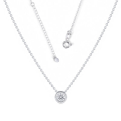 Gargantilha de Prata com Zircônia - 68490