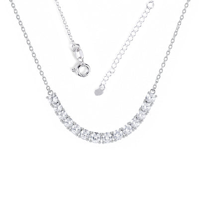 Gargantilha de Prata com Zircônia - 68495