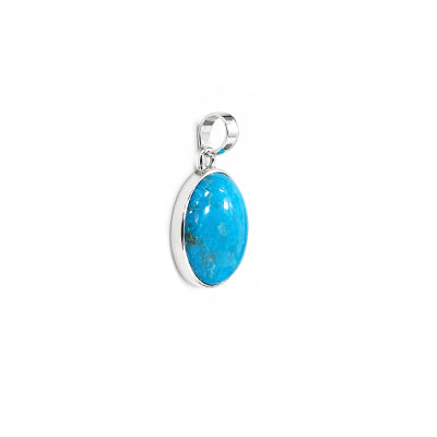 Pingente de Prata com Turquesa - 68546