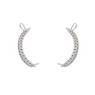 Brinco de Prata Contorno de Orelha (Ear Cuff) - 68553