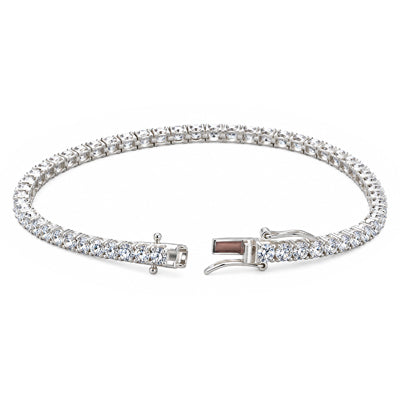 Pulseira de Prata com Zircônia - 68555