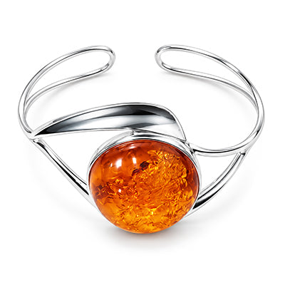 Bracelete de Prata com Âmbar - 68583