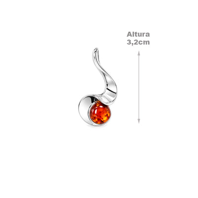 Pingente de Prata com Âmbar - 68585