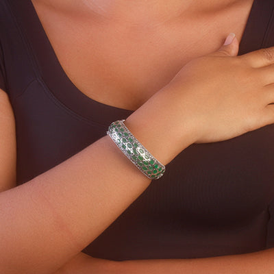 Bracelete de Prata com Pedras - 68596