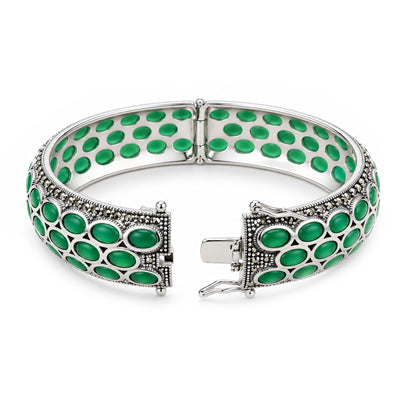 Bracelete de Prata com Pedras - 68596