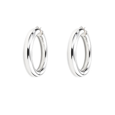 Argola de Prata Lisa - 68629
