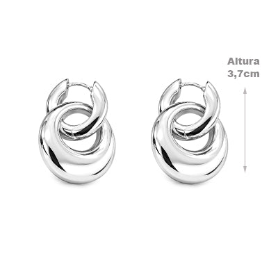 Argola de Prata Lisa- 68630
