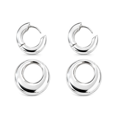 Argola de Prata Lisa- 68630
