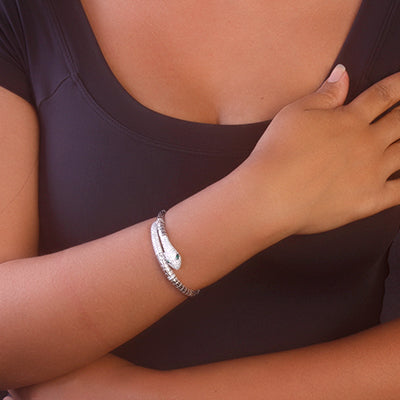 Bracelete de Prata Serpente - 68660