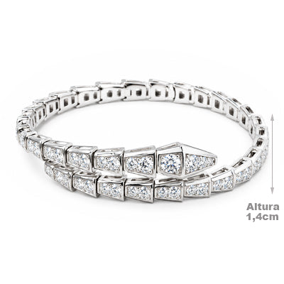 Bracelete de Prata Serpente - 68664