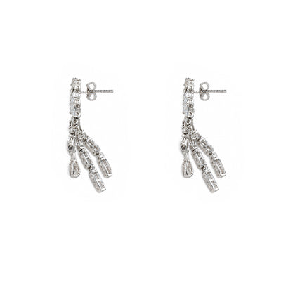 Brinco de Prata com Zircônias - 68670