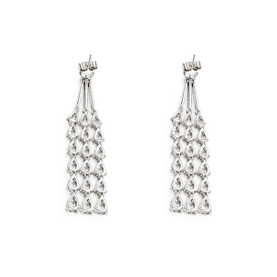 Brinco de Prata com Zircônia - 68691