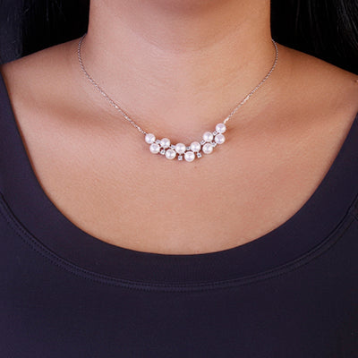 Gargantilha de Prata com Pedras - 68746