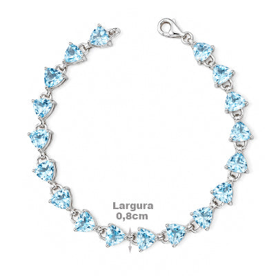 Pulseira de Prata com Topázio - 68751