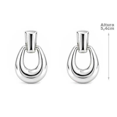 Brinco de Prata Liso - 68991