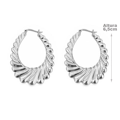 Argola de Prata Lisa - 68755