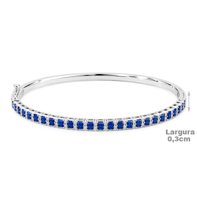 Bracelete de Prata com Zircônia - 68789