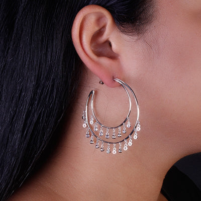 Argola de Prata com Zircônia - 68815