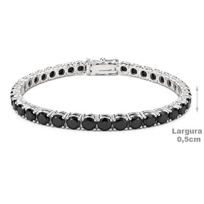 Pulseira de Prata com Ágata - 68820