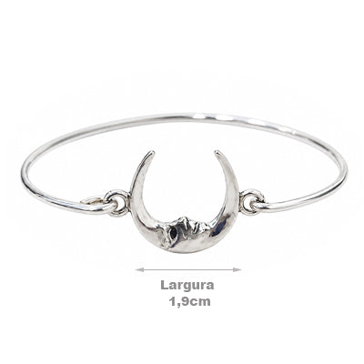 Bracelete de Prata Lua - 68894