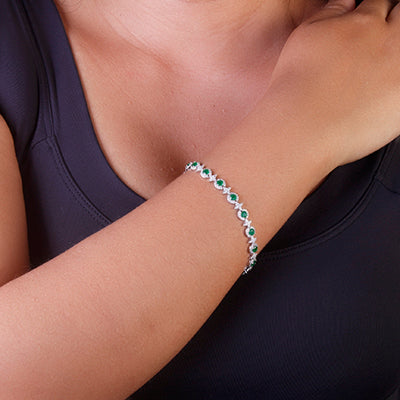 Pulseira de Prata com Pedras - 68902