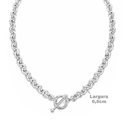 Gargantilha de Prata Elos - 69035