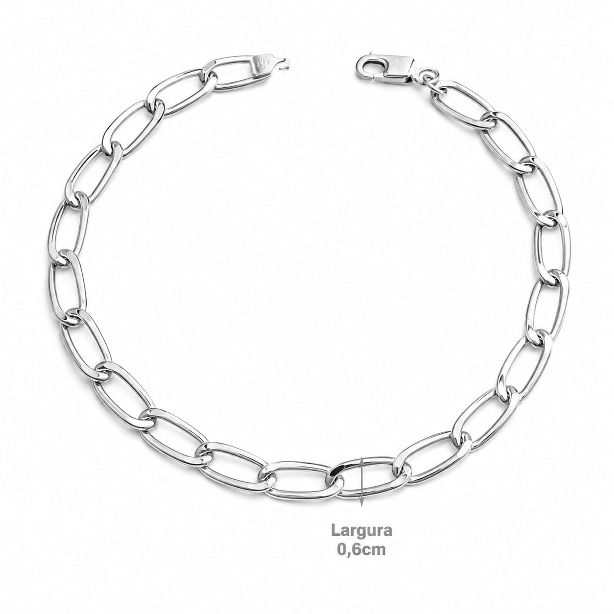 Pulseira de Prata Elos - 46162