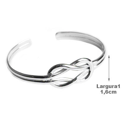 Bracelete de Prata Nó - 55207