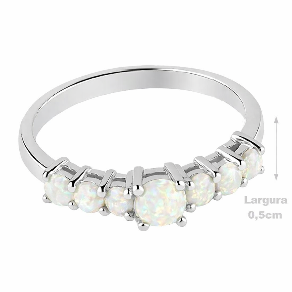 Anel de Prata com Opala - 67883