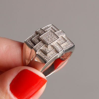 Anel de Prata com Zircônia - 55498 - soprata