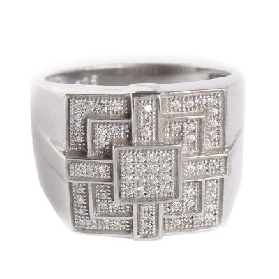 Anel de Prata com Zircônia - 55498 - soprata