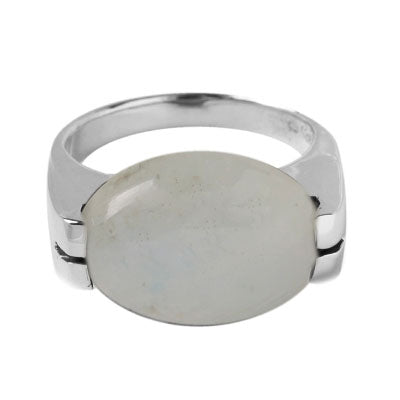 Anel de Prata com Pedra da Lua - 53943