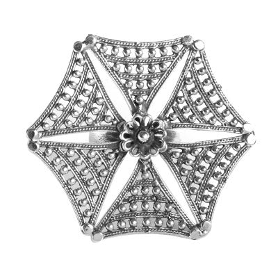 Anel de Prata Trabalhado - 55250 - soprata