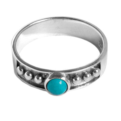 Anel de Prata com Turquesa - 55695 - soprata
