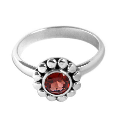 Anel de Prata com Granada - 55808 - soprata