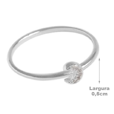 Anel de Prata Lua