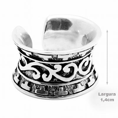 Anel de Prata Trabalhado - 15305