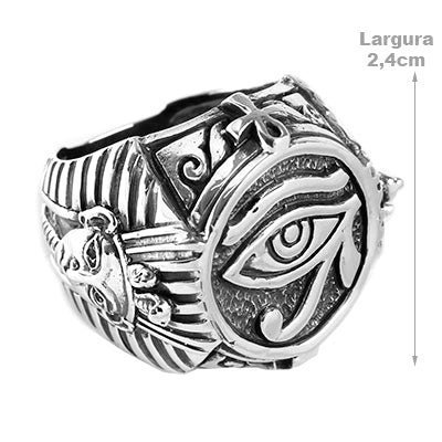 Anel de Prata Olho de Hórus - 52610