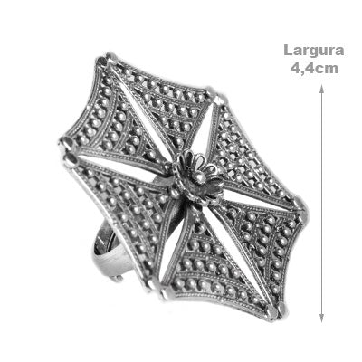 Anel de Prata Trabalhado - 55250 - soprata