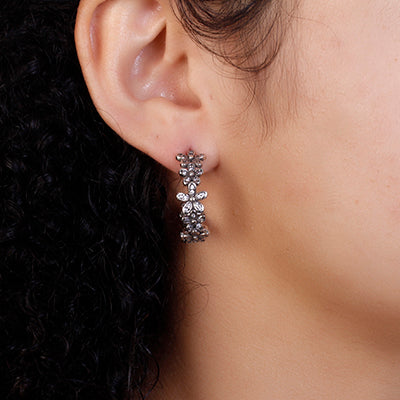 Argola de Prata Flores - 49833 - soprata