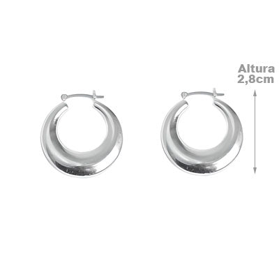Argola de Prata Lisa - 54566