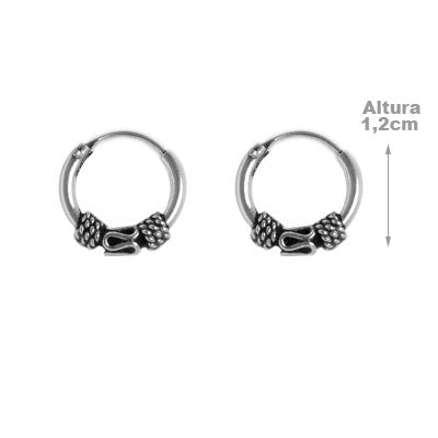 Argola de Prata Bali - 54598