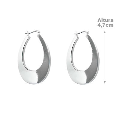 Argola de Prata Lisa - 55555