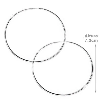 Argola de Prata Lisa
