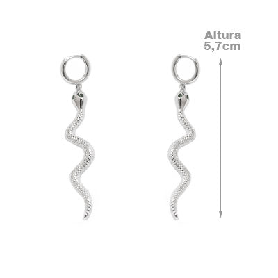 Argola de Prata Serpente/Cobra