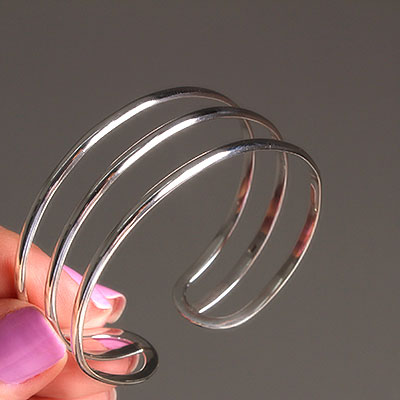 Bracelete de Prata Liso - 55232