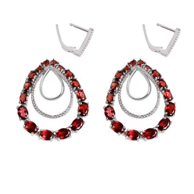 Argola de Prata com Pedras - 56078
