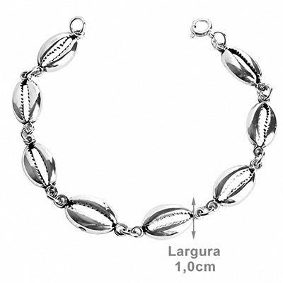 Pulseira de Prata Búzios - 55475