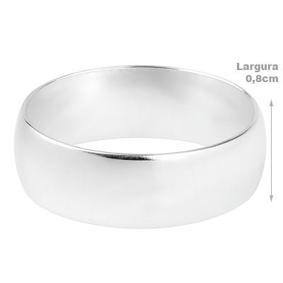 Confecção de Aliança de Prata Super Grossa - 23709
