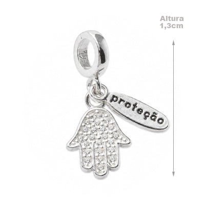 Berloque de Prata Hamsa - 48929